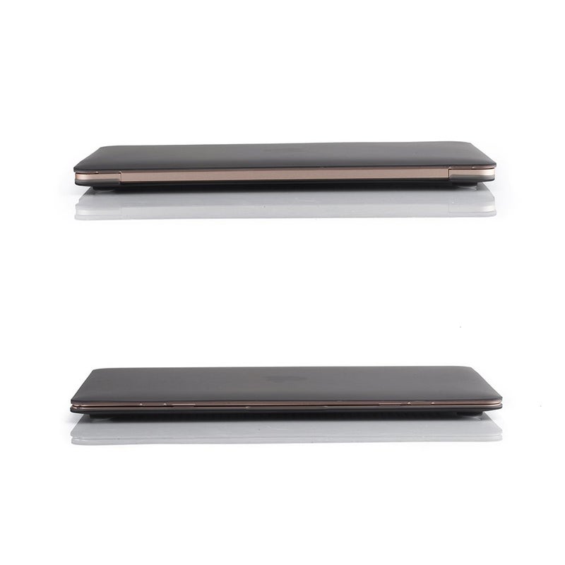 RUBAN Case Compatible with MacBook 12 Inch A1534 - Slim Snap On Hard Shell Protective Cover, Grey - Image 4